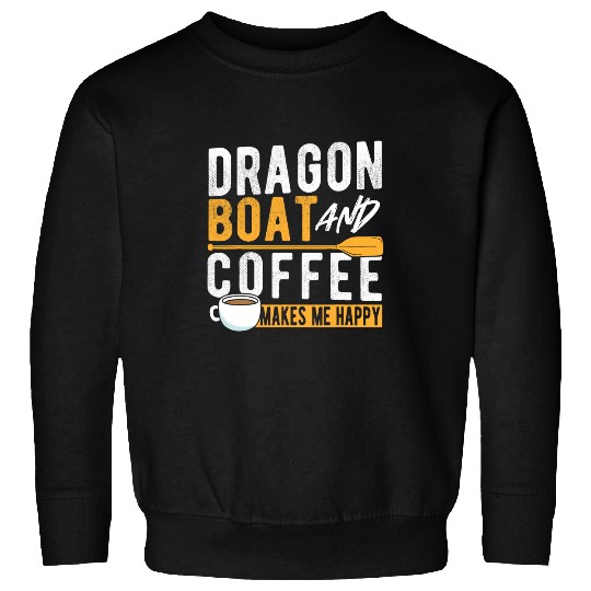Dragon Boat And Coffee Sweatshirts