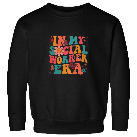 Retro In My Social Worker Era School Counselor Graduation Sweatshirts
