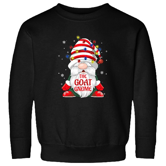 Funny Goats The Goats Gnome Christmas Tree Lights buffalo plaids 121 Sweatshirts