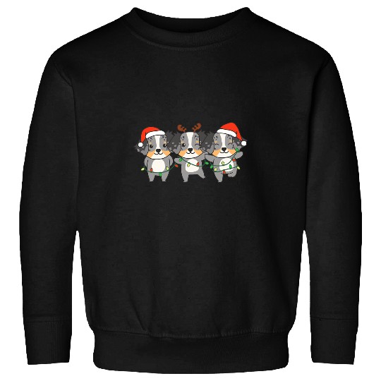Australian Shepherd Christmas Christmas Animals Cute Dogs Sweatshirts