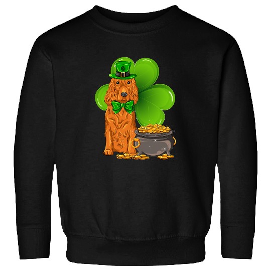Dog Cocker Spaniel St Patricks Day cocker spaniel Shamrock Pet Dog Lover Sweatshirts
