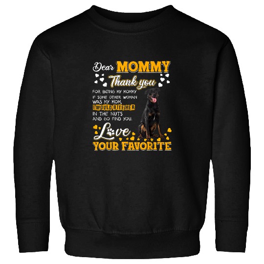 Beauceron Dear Mommy Thank You For Being My Mommy Sweatshirts
