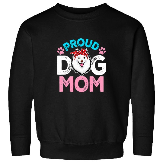Cute Proud American Eskimo Dog Mom Funny Mothers Day Sweatshirts