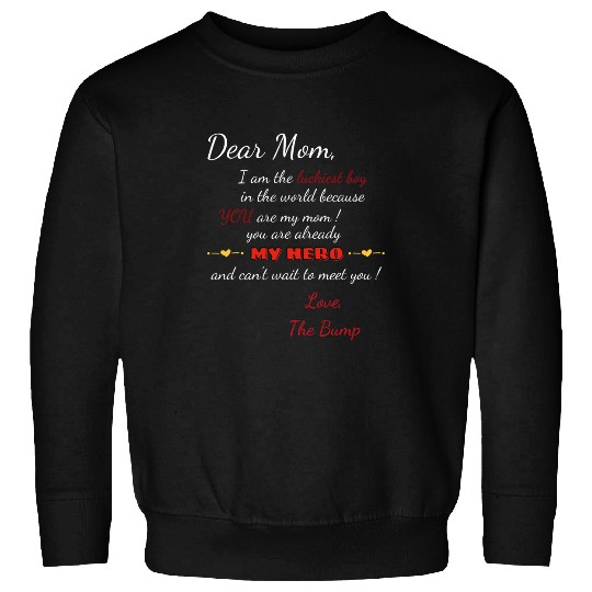 From Bump Mom To Be From Son Expecting A Boy Superpower Sweatshirts