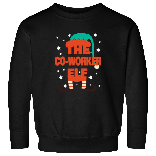 Coworker Elf Christmas Pajama Coworker Matching Family 2 Sweatshirts