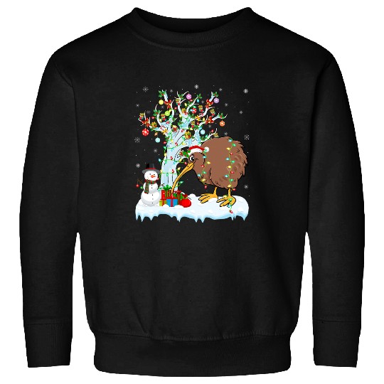 Kiwi Bird xmass Element Tree Lighting Kiwi Bird Christmas 6 Sweatshirts
