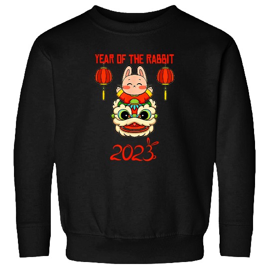 Happy Lunar New Year 2023, Cute Chinese Rabbit Decorations Sweatshirts