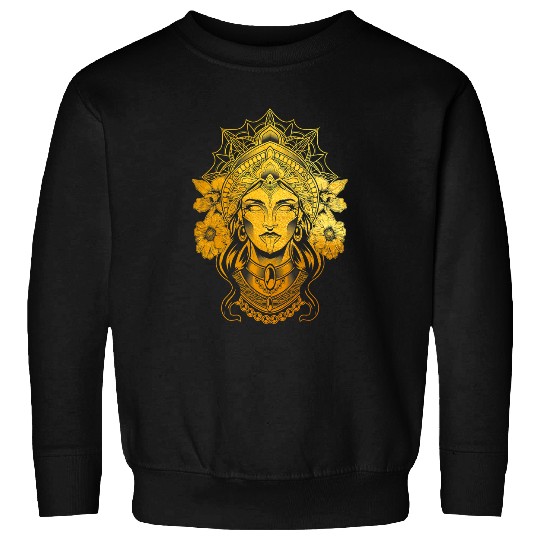Namaste Yoga Kali Goddess of Death Ancient Indian Hindu Yoga Meditation Meditation Sweatshirts