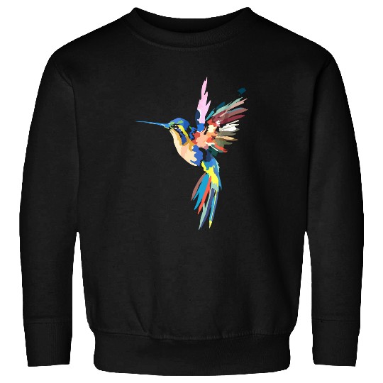 Autism Hummingbird Hummingbird Lover Cool Water Color Gift autism wild life Neurodiverse Sweatshirts