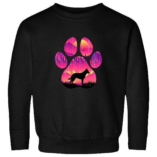 Australian Cattle Paw Mom Dad Dog Lover Women Men 289 Sweatshirts