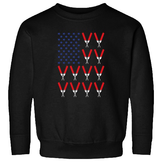Cricket Fan Sport Us Flag Cricket 28 Sweatshirts