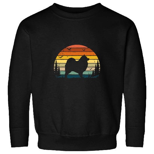 Dog Samoyed Mom Dad Dad vintages Retro Dog Cute Gift Sweatshirts