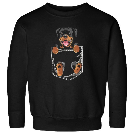Dog Rottweiler Cute Rottweiler Rott Rottie for dog lovers pocket owner Sweatshirts