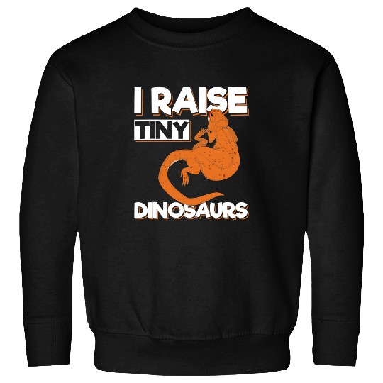 Bearded Dragon I Raise Tiny Dinosaurs Funny Pet Owner Lizard Bearded Dragon Sweatshirts