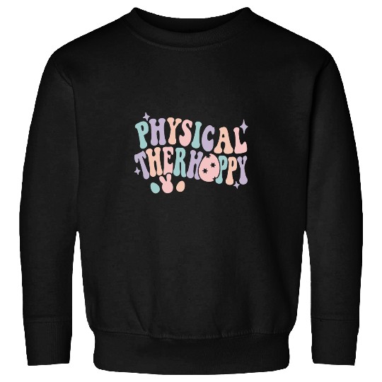 Women Retro Easter Egg Physical Therapy Physical Therapist Sweatshirts