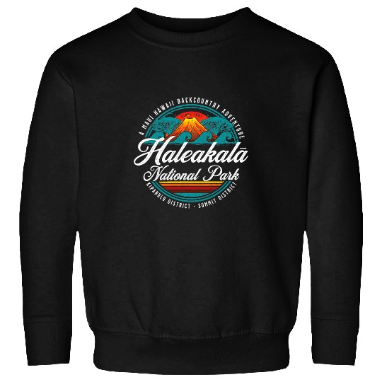 Hiking Hiker Haleakala National Park Sunrise Viewing Hiking Souvenir Hike Sweatshirts