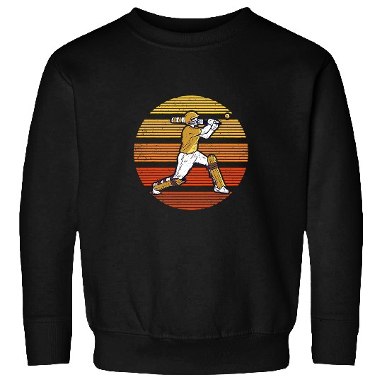 Cricket Fan Sports Lover Gift vintages Retro Cricket Sweatshirts