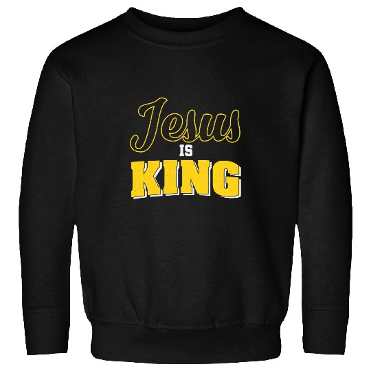 Christian Jesus is King Retro Christian325 Christ Sweatshirts