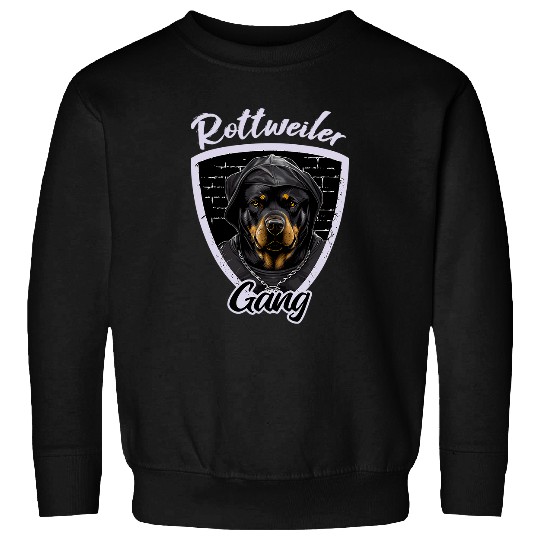 Dog Rottweiler Gang Gangster Dog Lover Hip Hop Sweatshirts