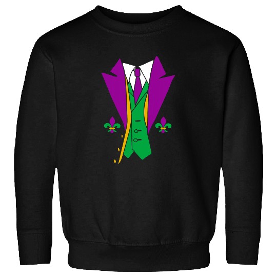 carnivals Masquerade Tuxedo NOLA Louisiana Fat Tuesday Parade Sweatshirts