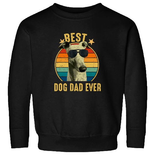 Dog Grayhound vintages Greyhound Glasses bests Dog Dad Ever Fathers Day Gift Sweatshirts