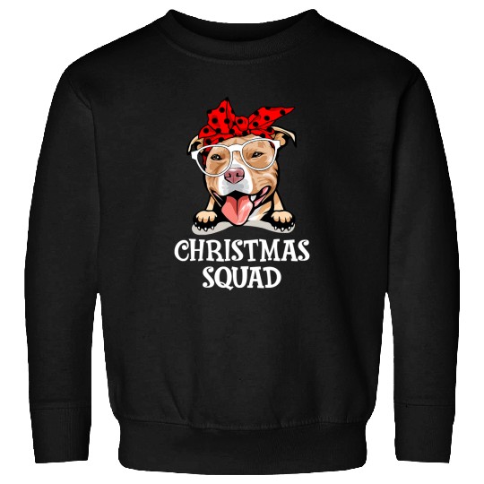 Bully Christmas Squad Christmas Pajama Pitbull Love buffalo plaids 259 Pitbull Dog Sweatshirts