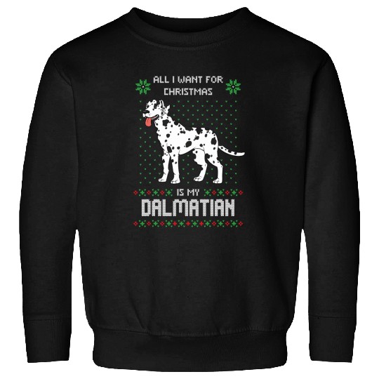 Dalmatian Ugly Christmas Sweater Ugly Sweater Dalmatian 145 Dog Dog Lover Dalmatians Dog Sweatshirts
