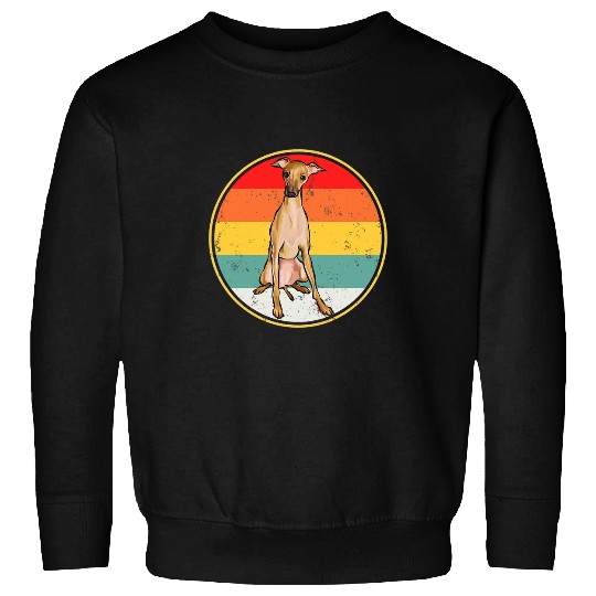 Dog Grayhound vintages Retro Sunset Italian Greyhound Dog Sweatshirts