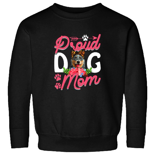 Cute Proud Australian Cattle Dog Mom Funny Mothers Day Sweatshirts