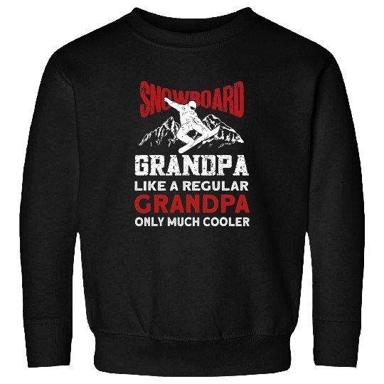 Skiing Ski Mens Snowboard Grandpa Snowboarding Snowboarders Snowboard 2 Sweatshirts