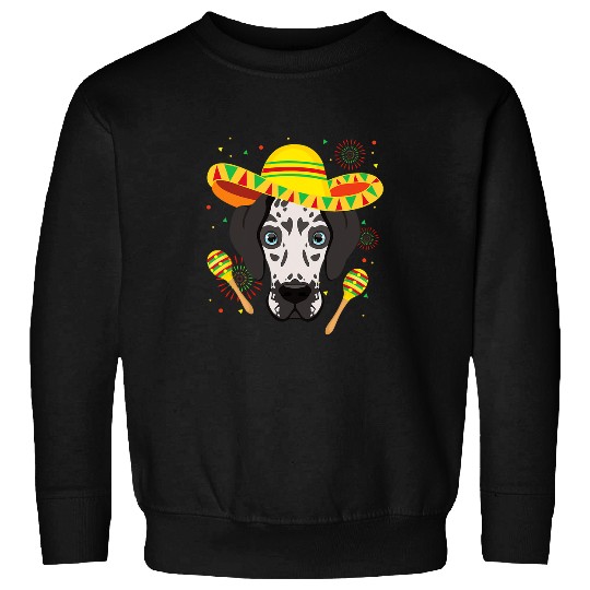Dalmatian Mexican Dalmatian Lovers Cinco De Mayo Mexico Fiesta Dalmatians Dog Sweatshirts