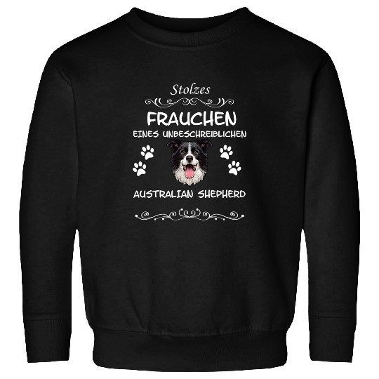 Australian Shepherd Dog Woman Aussie Women Men Sweatshirts