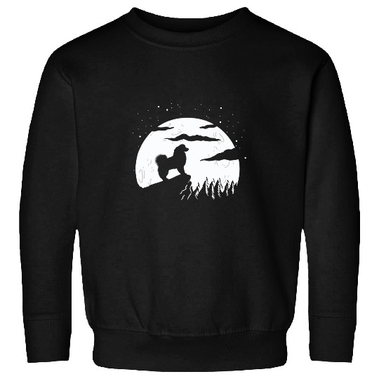 Australian Shepherd and Moon Halloween 3 Sweatshirts