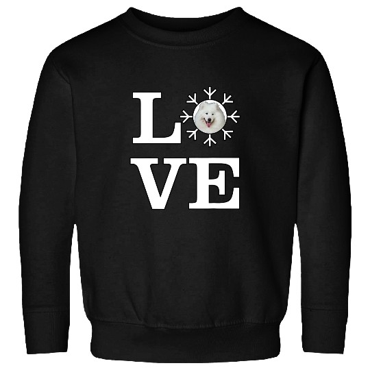 Dog Samoyed Love Snowflake Dog Samoyed Sweatshirts