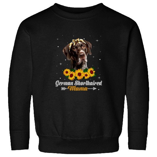 Dog German Shorthaired Womens Cute German Shorthaired Mama Dog Mom Dog Lover Mothers Day Sweatshirts