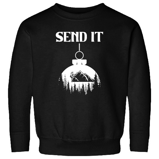 Climbing Climber Ice Climbing Snow Mountain Climber Hobby Send It Climb Sweatshirts