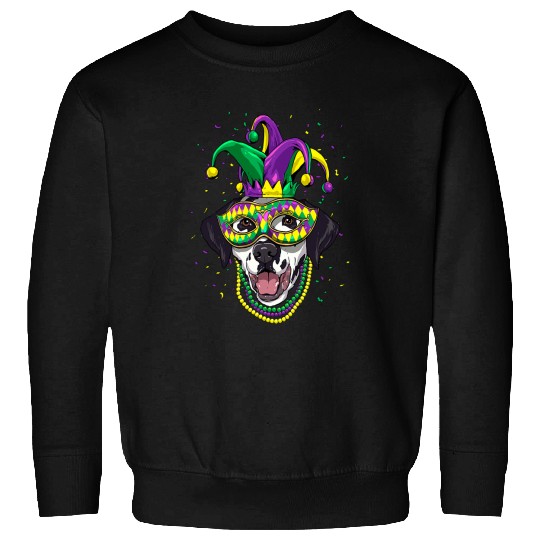 Dalmatian Lover Cute Mardi Gras carnivals Jester Dalmatians Dog Sweatshirts