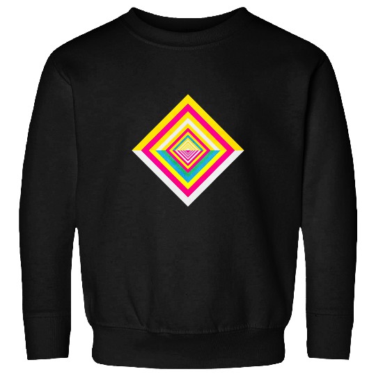 Abstract Painting Geometric Digital Illustration Sweatshirts
