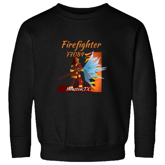 Firefighter Art Houston TX 77084 Sweatshirts