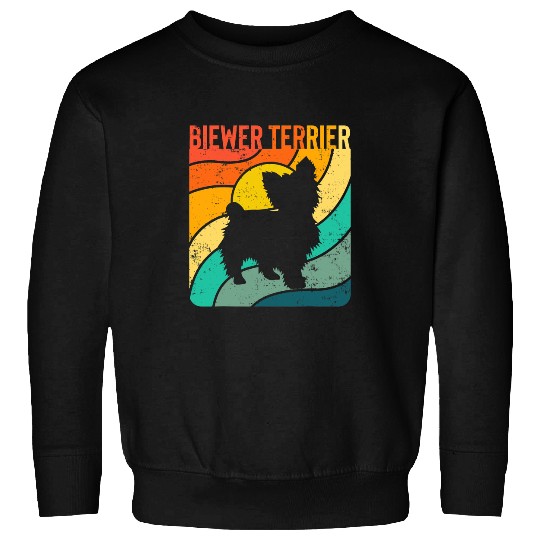 Biewer Terrier vintages Sunset Mom Dad Sweatshirts