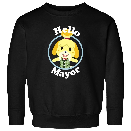 Animal Crossing Isabelle Hello Mayor Portrait Sweatshirts