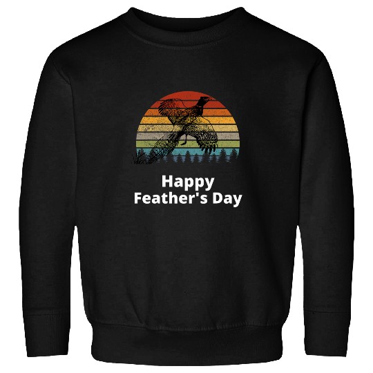 Fathers Day Hunting Pheasant Waterfowl Feathers Day Sweatshirts