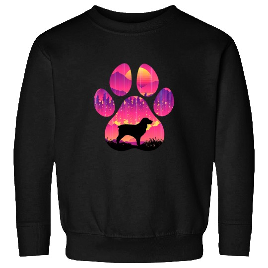 Boykin Spaniel Paw Mom Dad Dog Lover Women Men 234 Sweatshirts