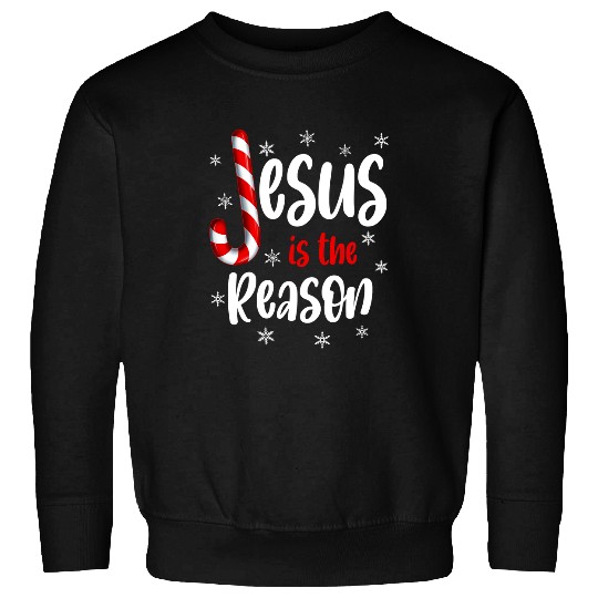 Christian Is The Reason Candy Cane Religious Christmas 292 Bibble Jesus Christ Sweatshirts