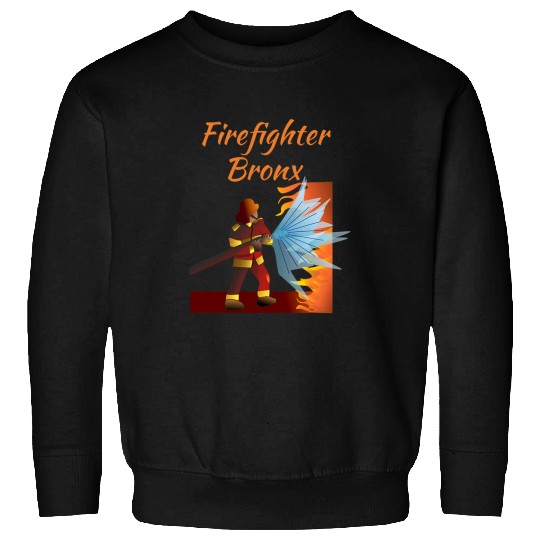 Firefighter Bronx Art NYC Borough Sweatshirts