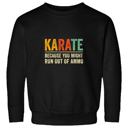 KARATE martial arts funny BJJ or MMA grappler gift RETRO Sweatshirts