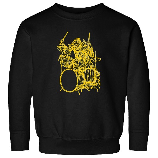 Drums Drummer SEEMBO Vampire Playing Drums Drummer Musician Band Drums Sweatshirts