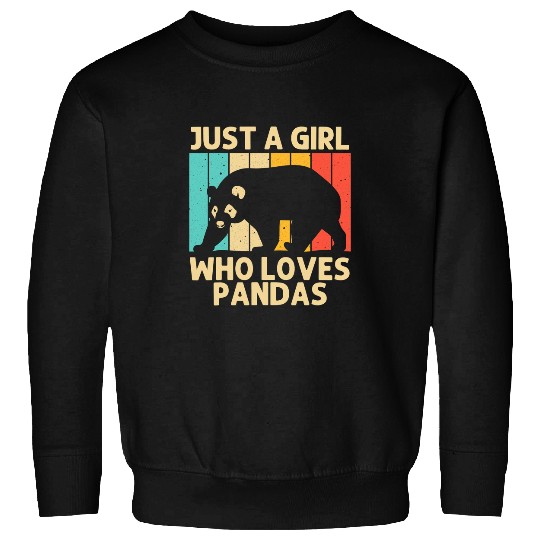 Funny Bear Cool Panda For Girls Kids Panda Bear Animal Lover Zookeeper Cute Bears Sweatshirts