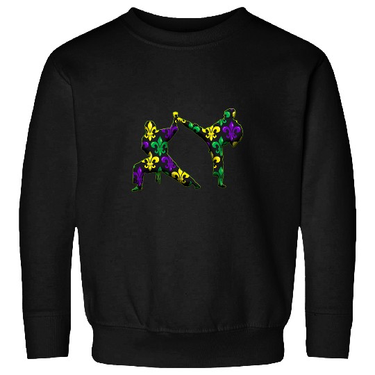 Karate Mardi Gras 1 Sweatshirts