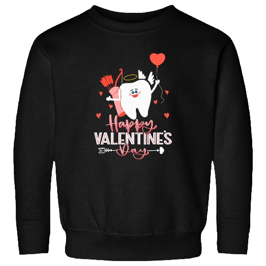 Dental Squad Cupid Teeth Dental Assistants Valentines Day Tooth Sweatshirts
